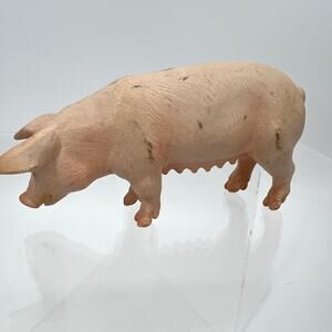 Vintage 2003 Schleich Germany Animal Pig Toy Figure